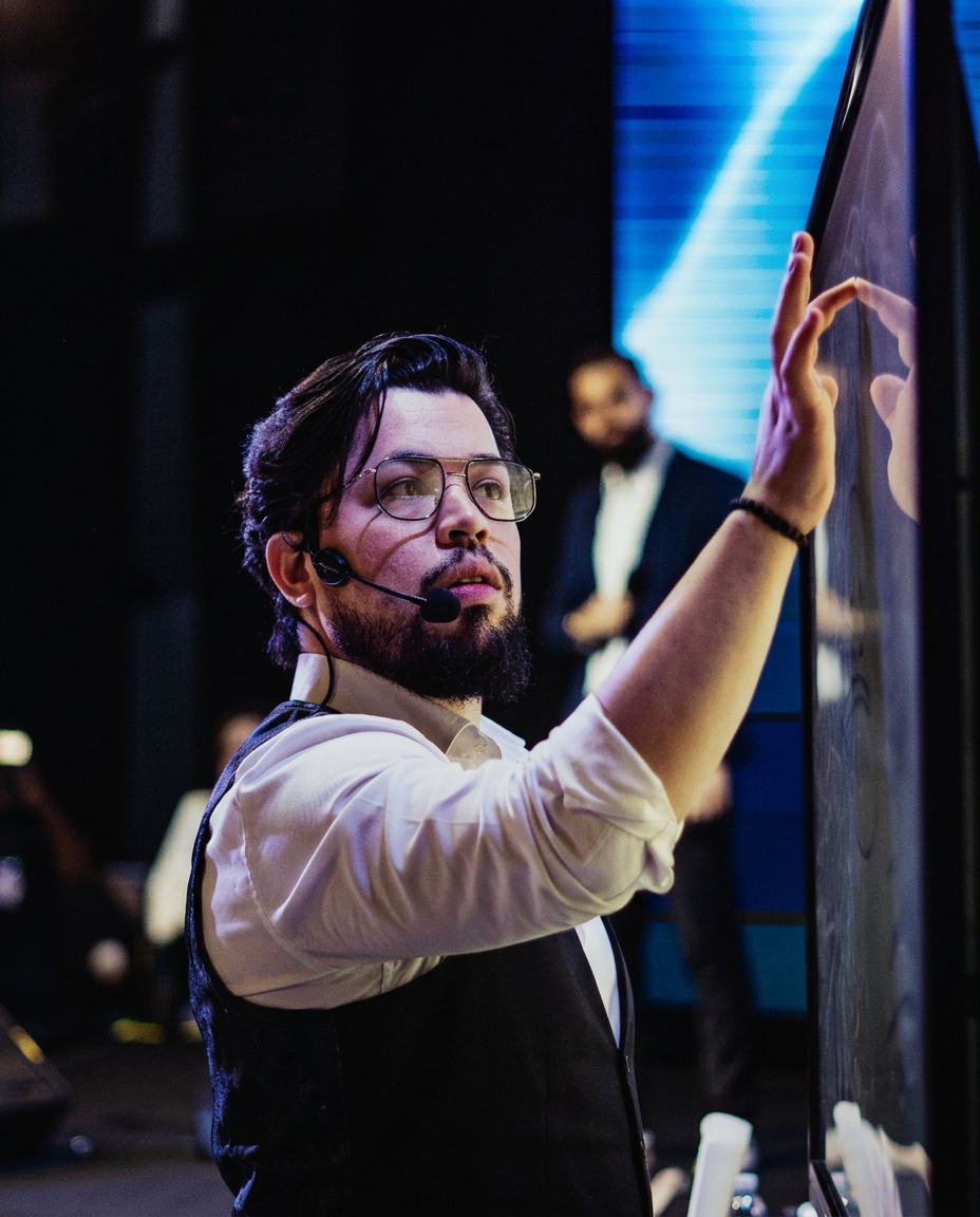 Idealizador do Brazilian Awards durante uma apresentação